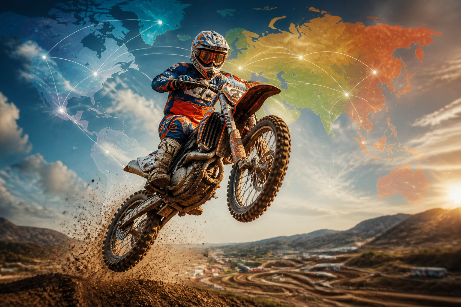 Motocross un saut a travers le monde