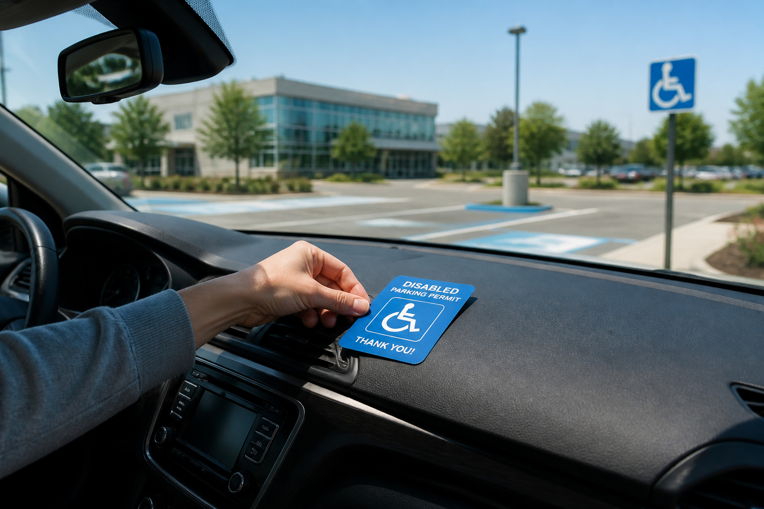 Permis de stationnement pour handicapes place