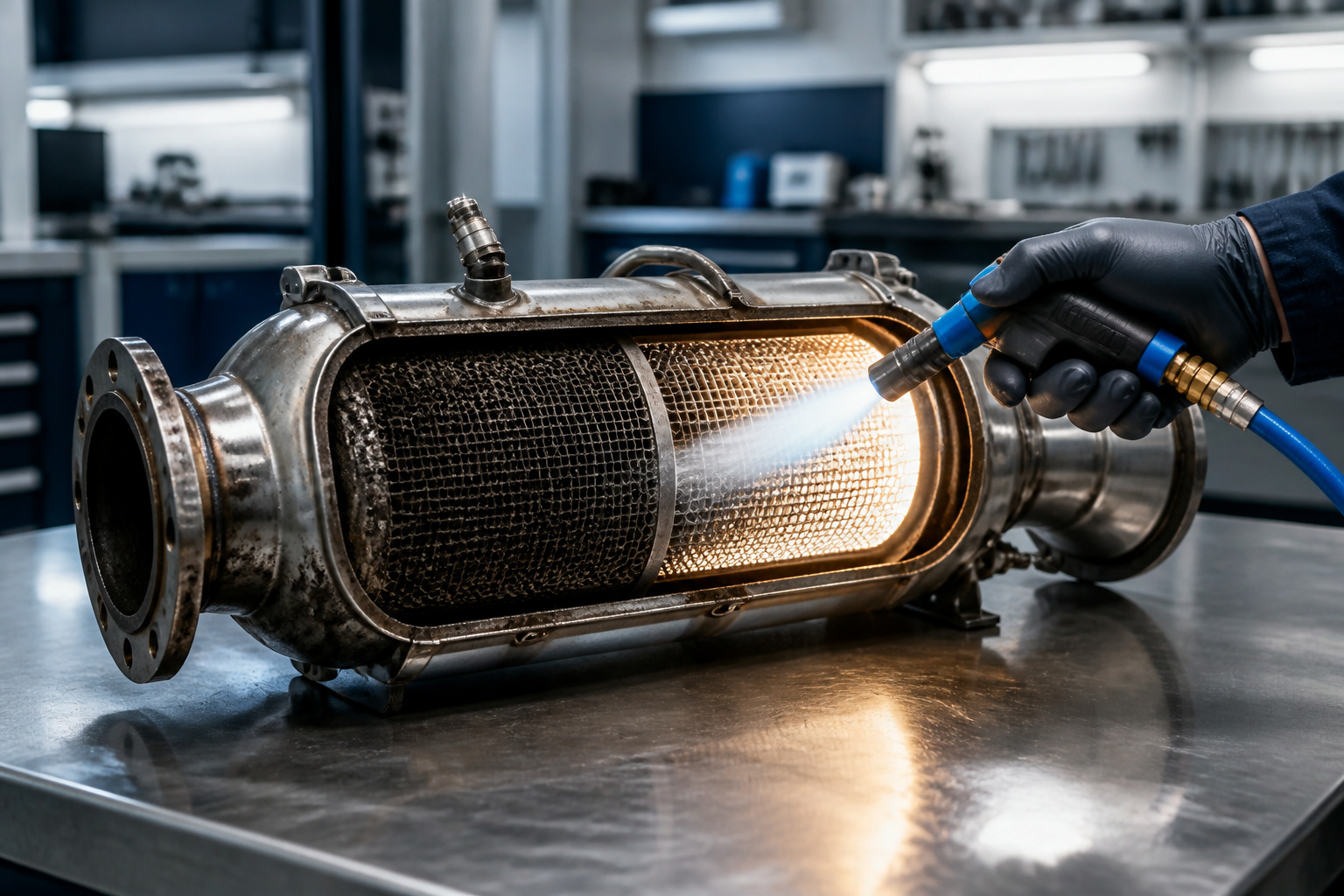 Nettoyage dun filtre a particules diesel